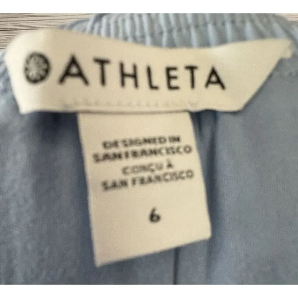 ATHLETA‎ Women's Brooklyn Lined Jogger Pants Polyester Size 6 Baby Blue